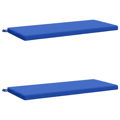 vidaXL 2-Piece Bench Cushions SOEST 2 pcs 100% Polyester Royal Blue