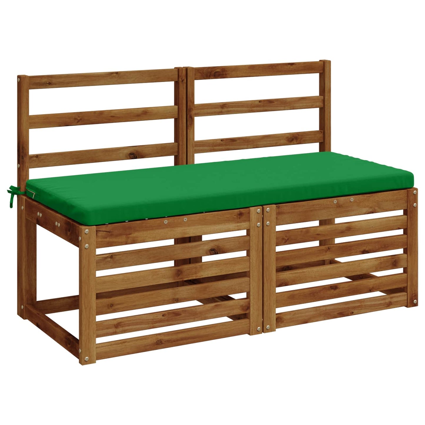 vidaXL Bench Cushion SOEST 100% Polyester Green 120 x 50 x 5 cm