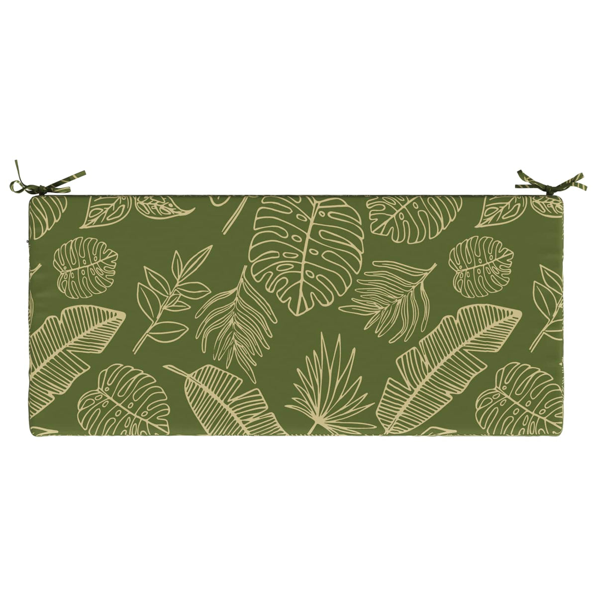 vidaXL 2-Piece Bench Cushions SOEST 2 pcs 100% Polyester Leaf Design