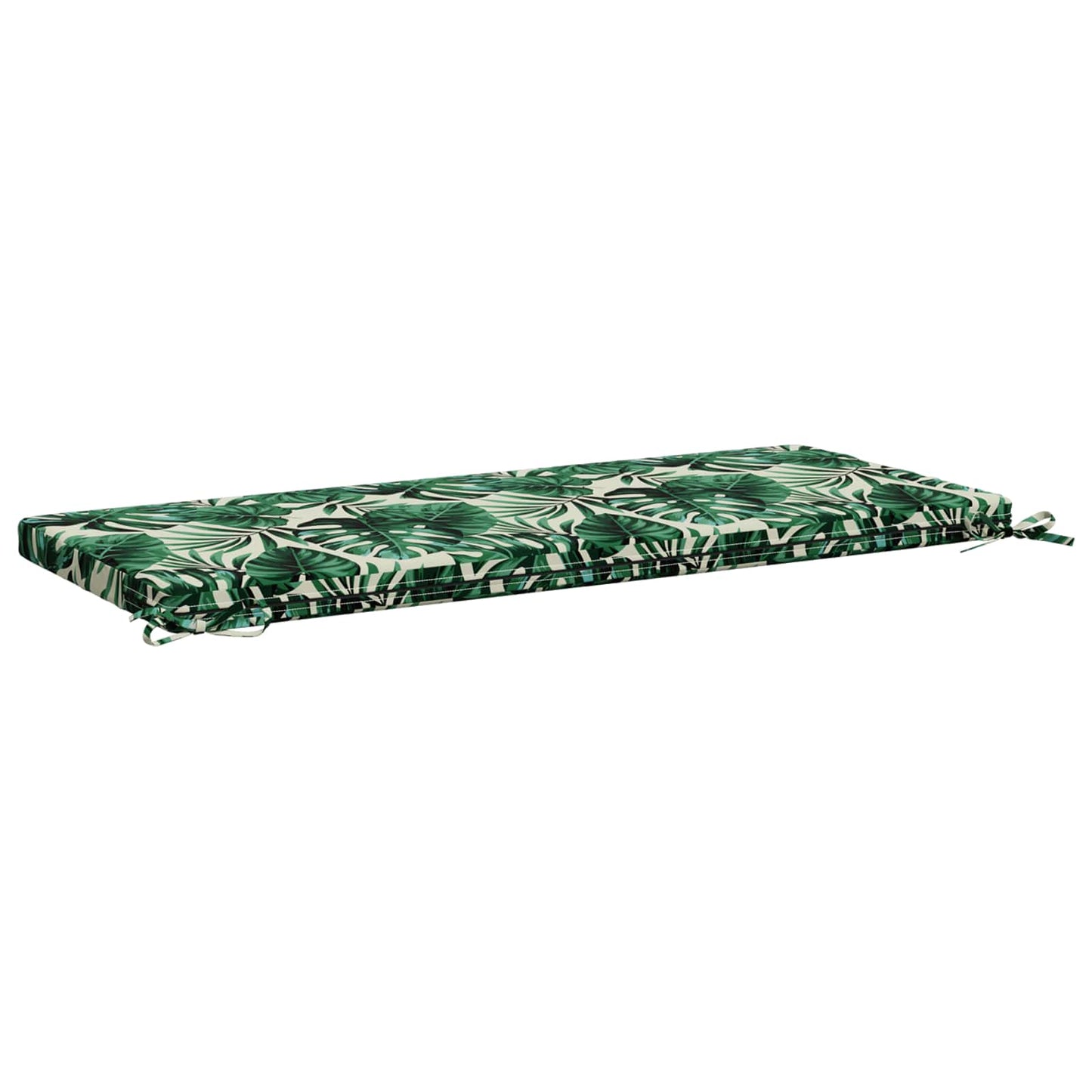vidaXL Bench Cushion SOEST 100% Polyester Leaf Pattern 120 x 50 x 5 cm