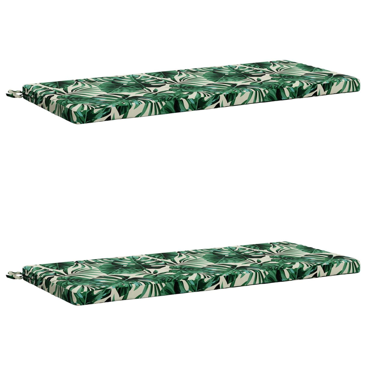 vidaXL 2-Piece Bench Cushions SOEST 2 pcs 100% Polyester Leaf Pattern