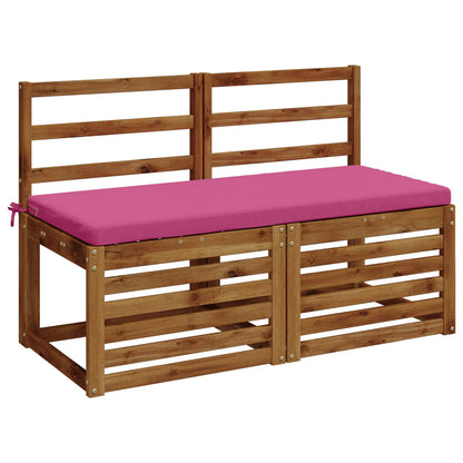 vidaXL 2-Piece Bench Cushions SOEST 2 pcs 100% Polyester Pink