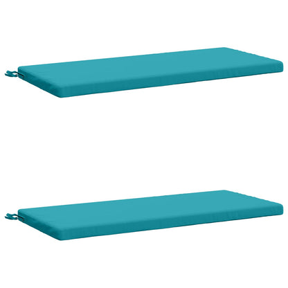 vidaXL 2-Piece Bench Cushions SOEST 2 pcs 100% Polyester Turquoise