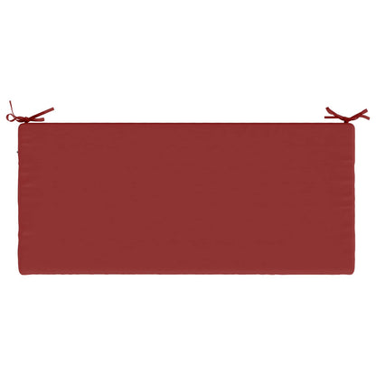 vidaXL Bench Cushion SOEST 100% Polyester Wine Red 120 x 50 x 5 cm