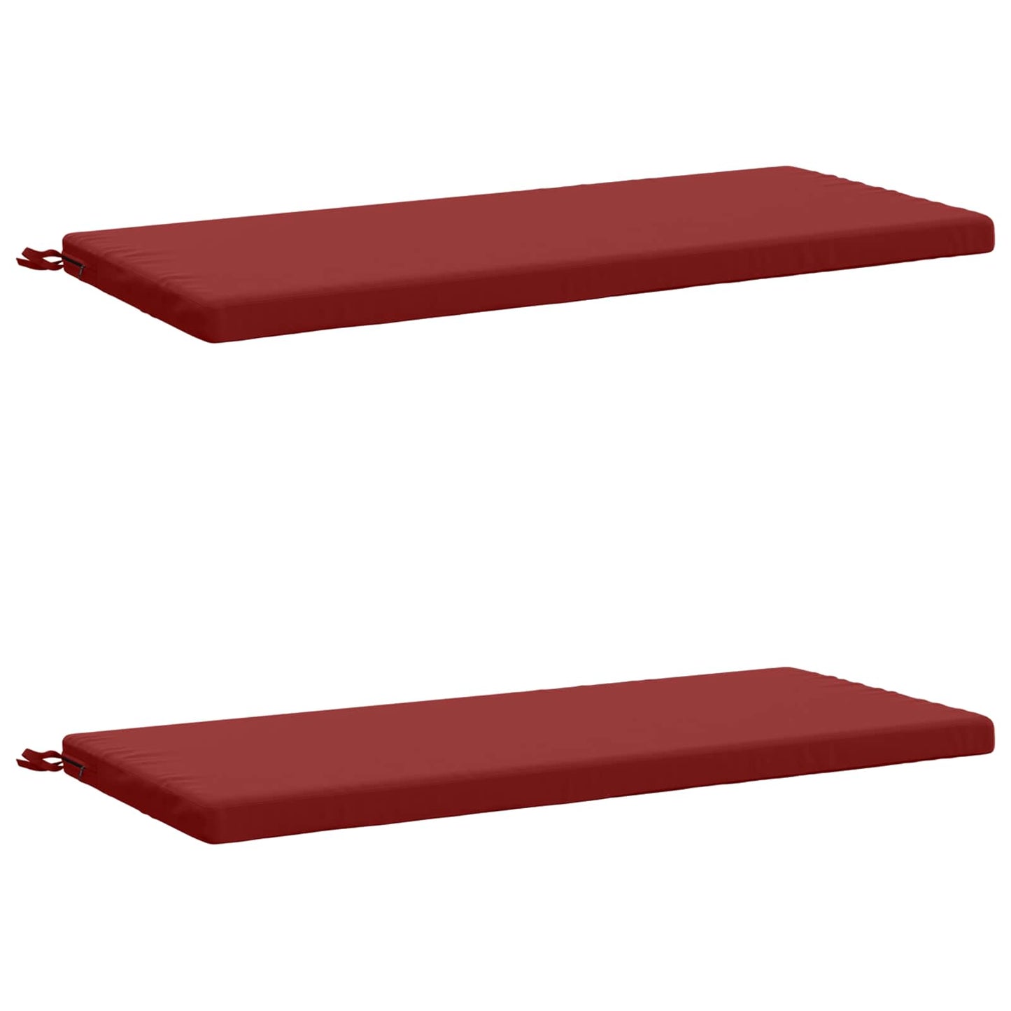 vidaXL 2-Piece Bench Cushions SOEST 2 pcs 100% Polyester Wine Red