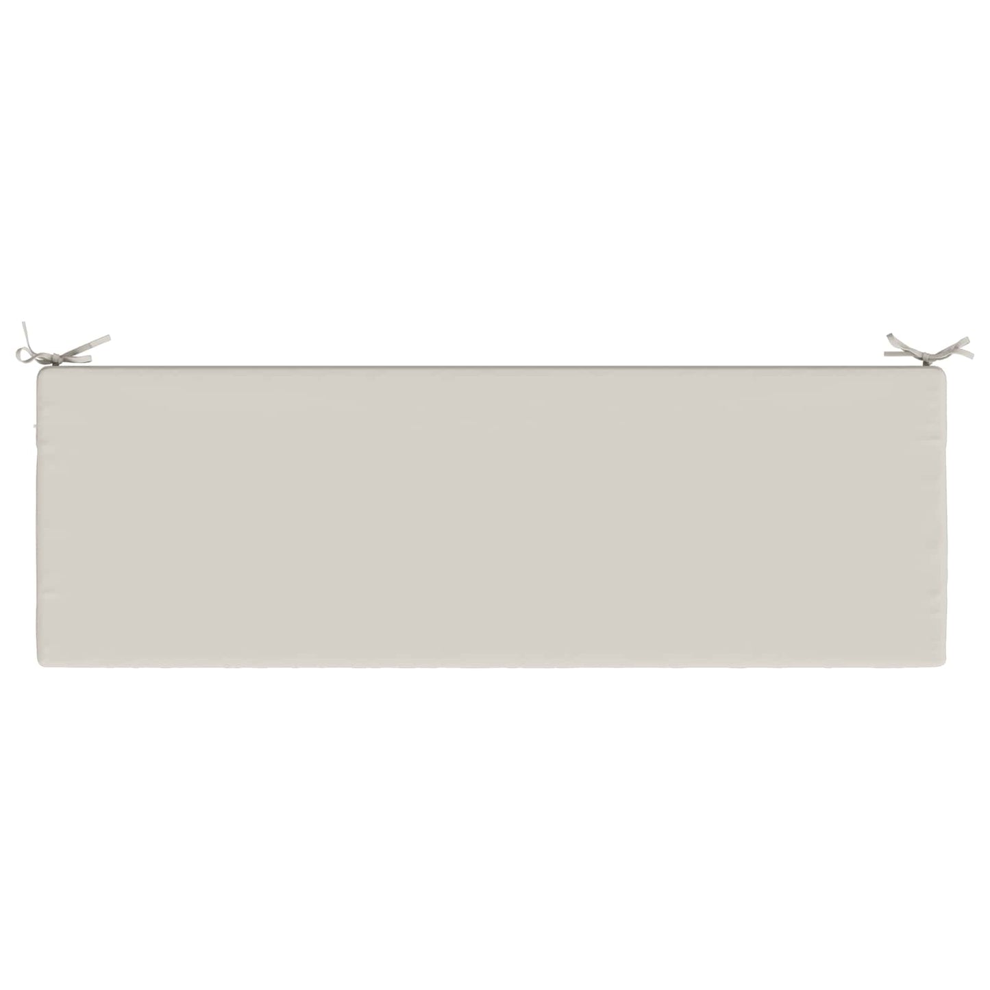 vidaXL Bench Cushion SOEST 100% Polyester White 140 x 50 x 5 cm