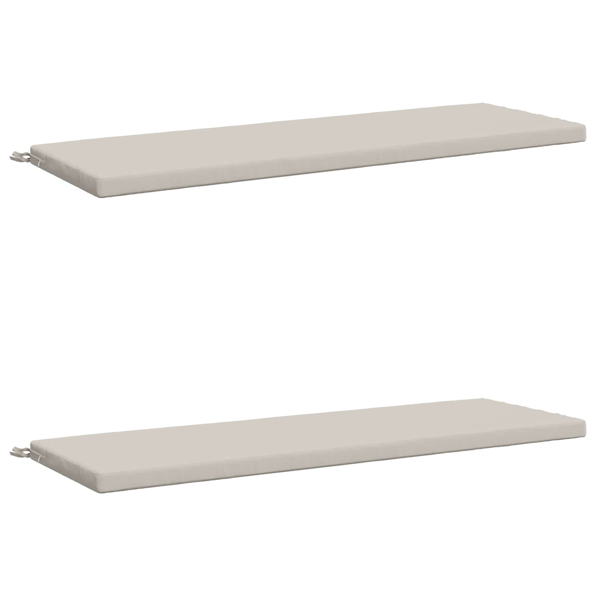 vidaXL 2-Piece Bench Cushions SOEST 2 pcs 100% Polyester White