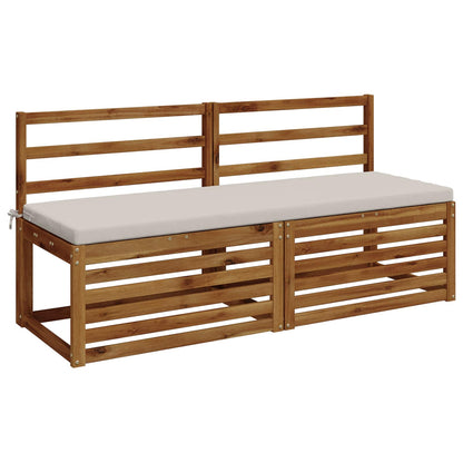 vidaXL 2-Piece Bench Cushions SOEST 2 pcs 100% Polyester White