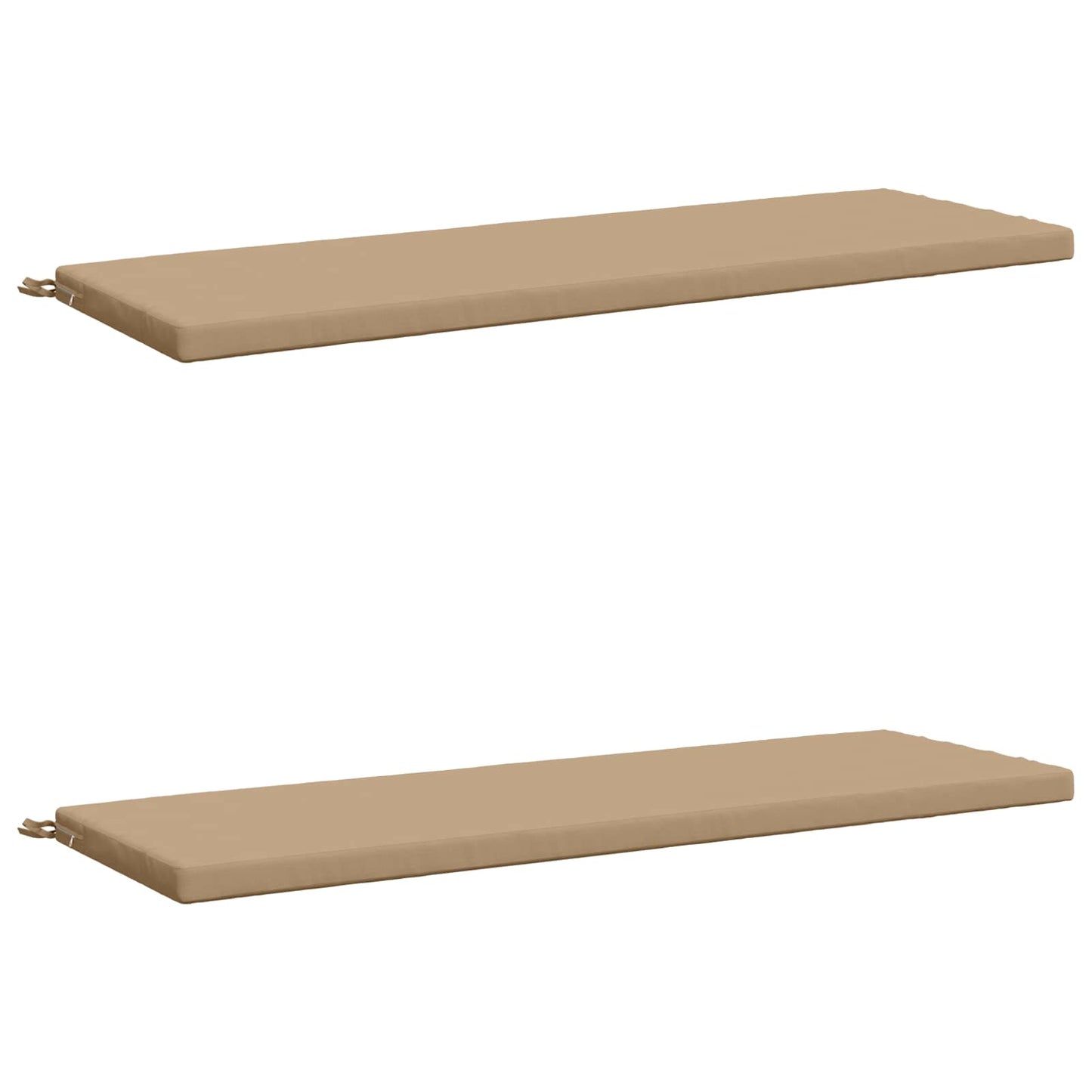 vidaXL 2-Piece Bench Cushions SOEST 2 pcs 100% Polyester Sand