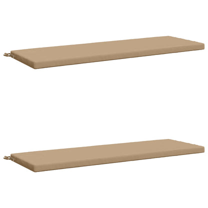 vidaXL 2-Piece Bench Cushions SOEST 2 pcs 100% Polyester Sand