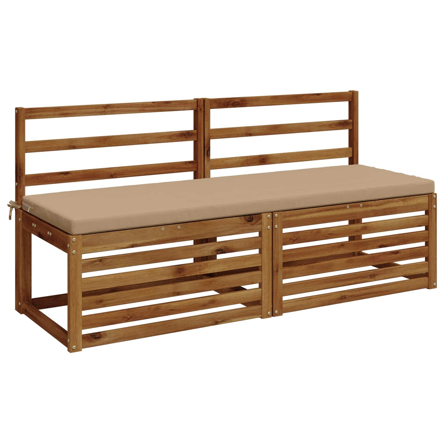 vidaXL 2-Piece Bench Cushions SOEST 2 pcs 100% Polyester Sand