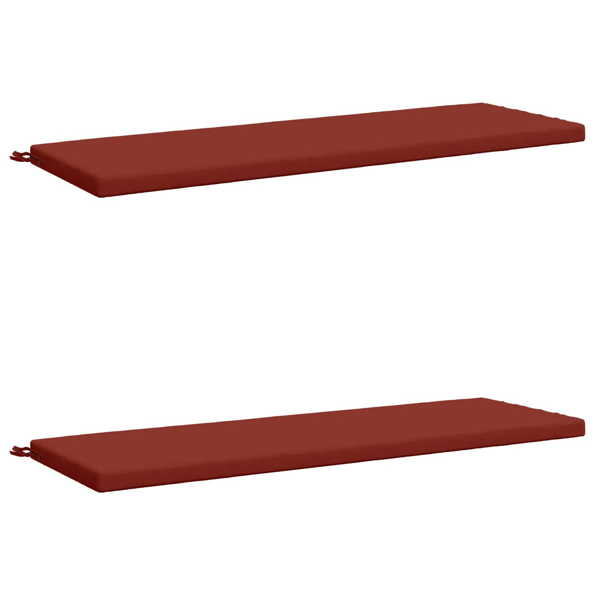 vidaXL Bench Cushions SOEST 2 pcs 100% Polyester Red 140 x 50 x 5 cm