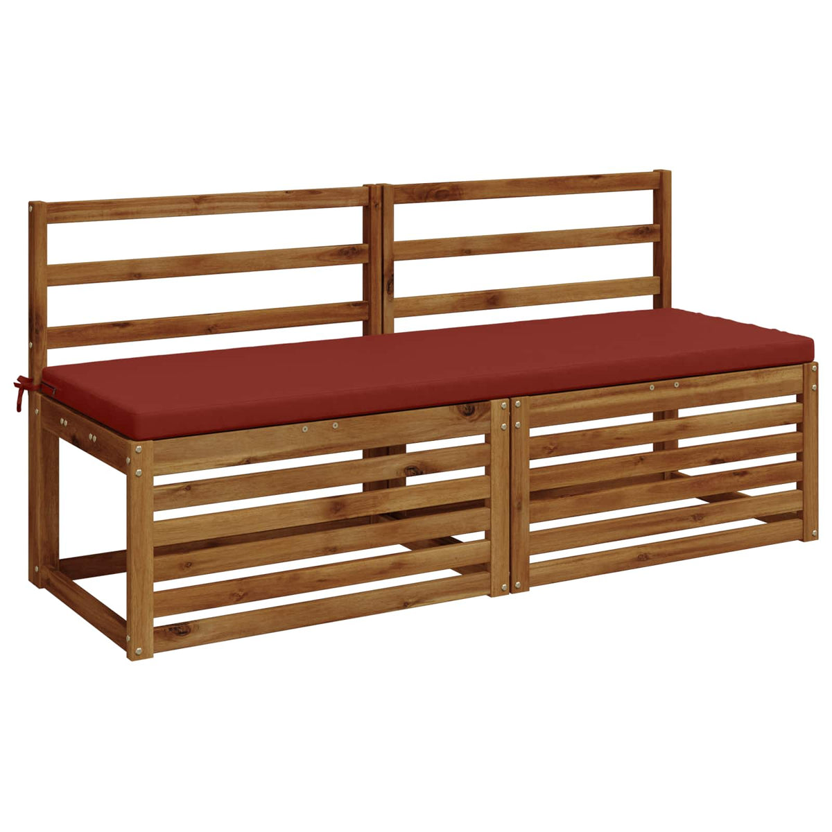 vidaXL 2-Piece Bench Cushions SOEST 2 pcs 100% Polyester Red