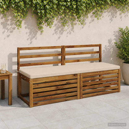 vidaXL 2-Piece Bench Cushions SOEST 2 pcs 100% Polyester Cream