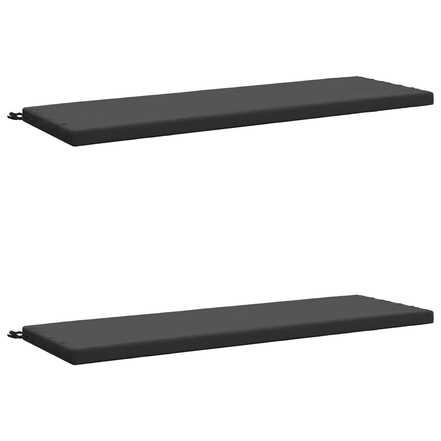 vidaXL 2-Piece Bench Cushions SOEST 2 pcs 100% Polyester Anthracite