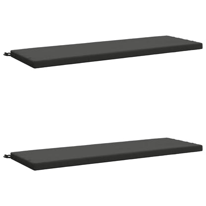 vidaXL 2-Piece Bench Cushions SOEST 2 pcs 100% Polyester Anthracite