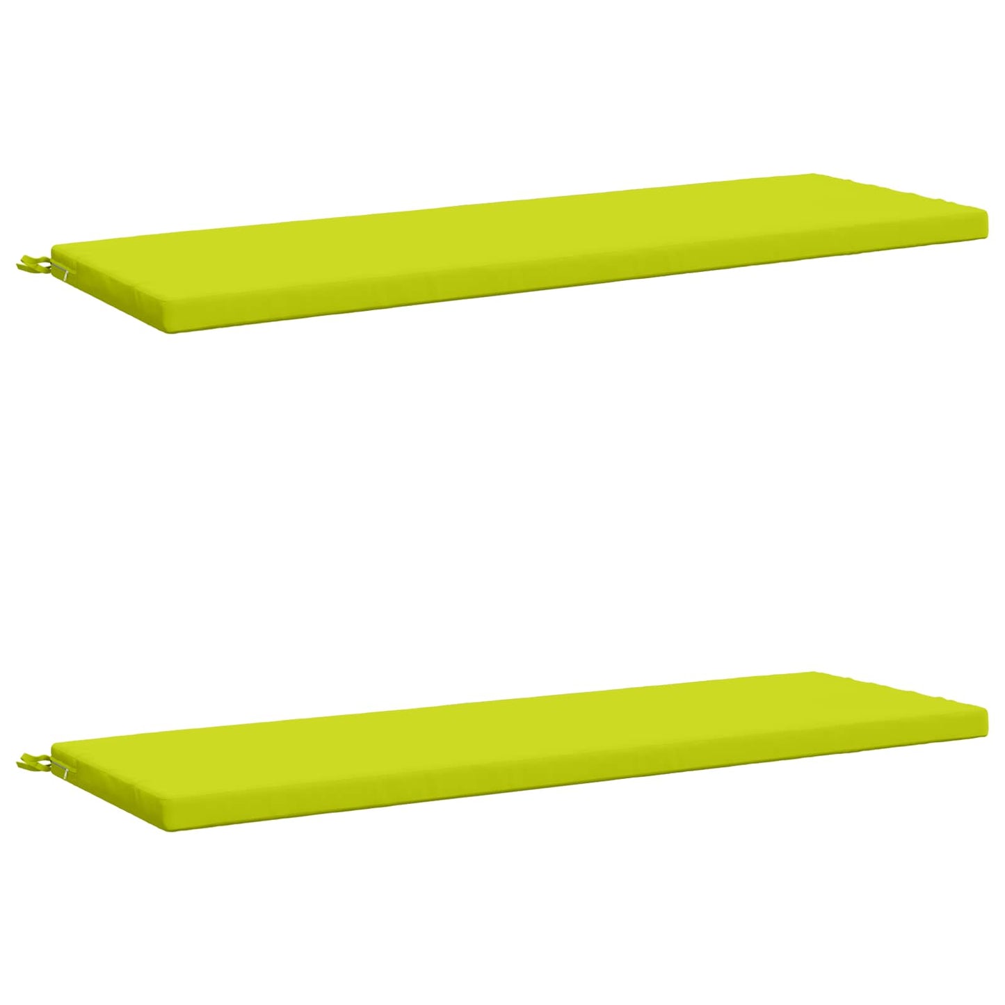 vidaXL 2-Piece Bench Cushions SOEST 2 pcs 100% Polyester Bright Green