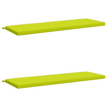 vidaXL 2-Piece Bench Cushions SOEST 2 pcs 100% Polyester Bright Green