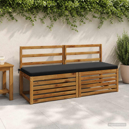 vidaXL 2-Piece Bench Cushions SOEST 2 pcs 100% Polyester Black