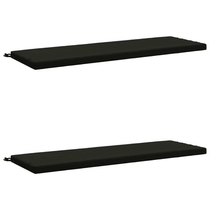 vidaXL 2-Piece Bench Cushions SOEST 2 pcs 100% Polyester Black