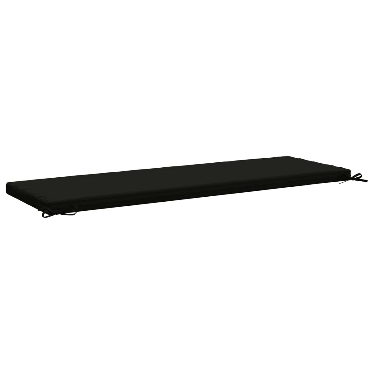 vidaXL 2-Piece Bench Cushions SOEST 2 pcs 100% Polyester Black