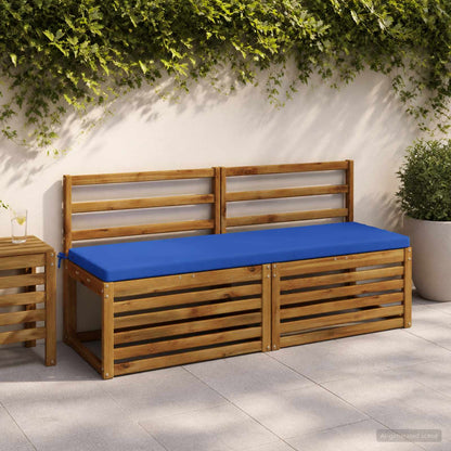 vidaXL 2-Piece Bench Cushions SOEST 2 pcs 100% Polyester Royal Blue