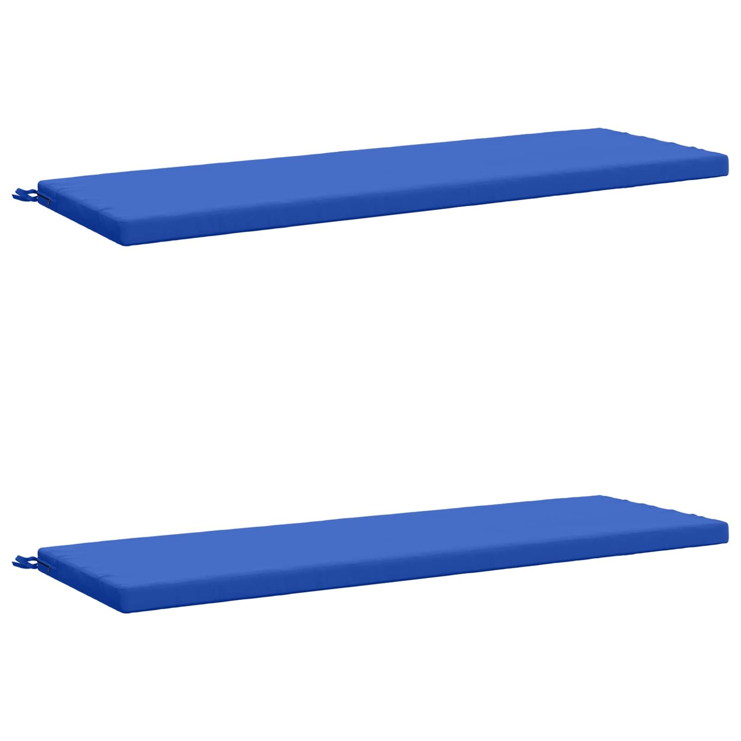 vidaXL 2-Piece Bench Cushions SOEST 2 pcs 100% Polyester Royal Blue