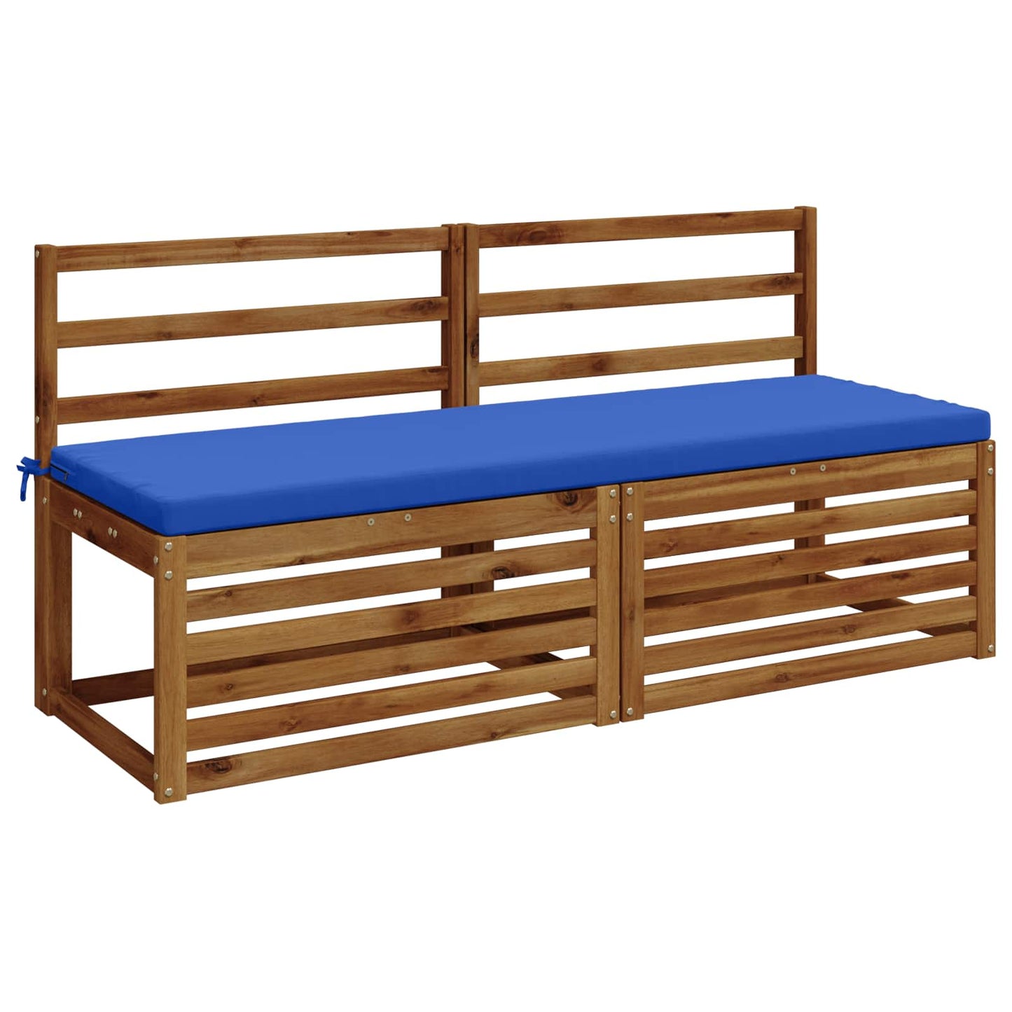 vidaXL 2-Piece Bench Cushions SOEST 2 pcs 100% Polyester Royal Blue
