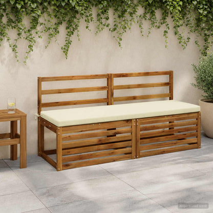 vidaXL 2-Piece Bench Cushions SOEST 2 pcs 100% Polyester Cream