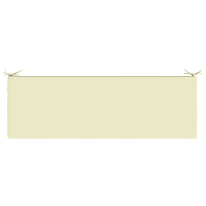 vidaXL Bench Cushion SOEST 100% Polyester Cream 140 x 50 x 5 cm