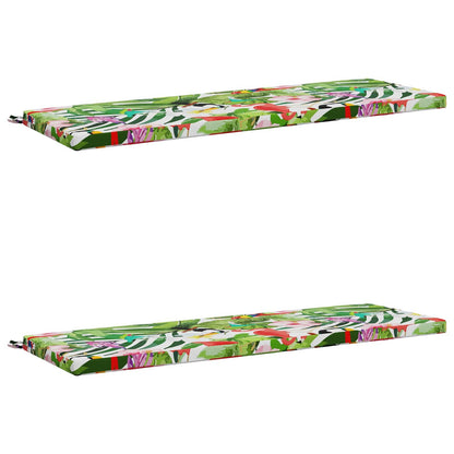 vidaXL 2-Piece Bench Cushions SOEST 2 pcs 100% Polyester Multicolour