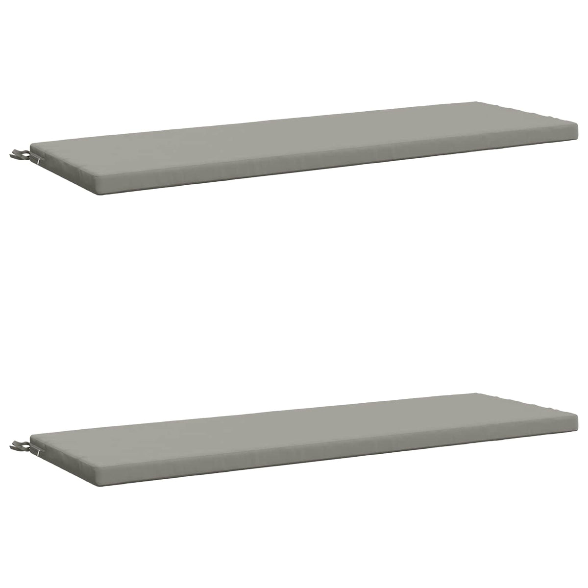vidaXL 2-Piece Bench Cushions SOEST 2 pcs 100% Polyester Grey