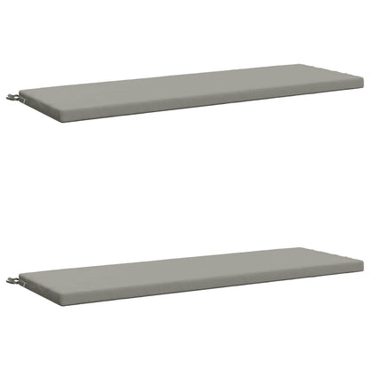 vidaXL 2-Piece Bench Cushions SOEST 2 pcs 100% Polyester Grey