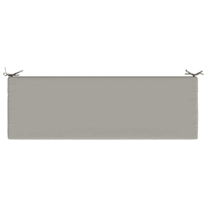 vidaXL 2-Piece Bench Cushions SOEST 2 pcs 100% Polyester Grey