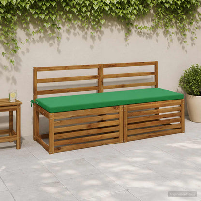 vidaXL 2-Piece Bench Cushions SOEST 2 pcs 100% Polyester Green
