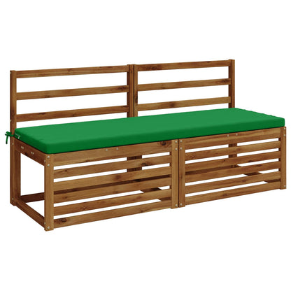 vidaXL 2-Piece Bench Cushions SOEST 2 pcs 100% Polyester Green