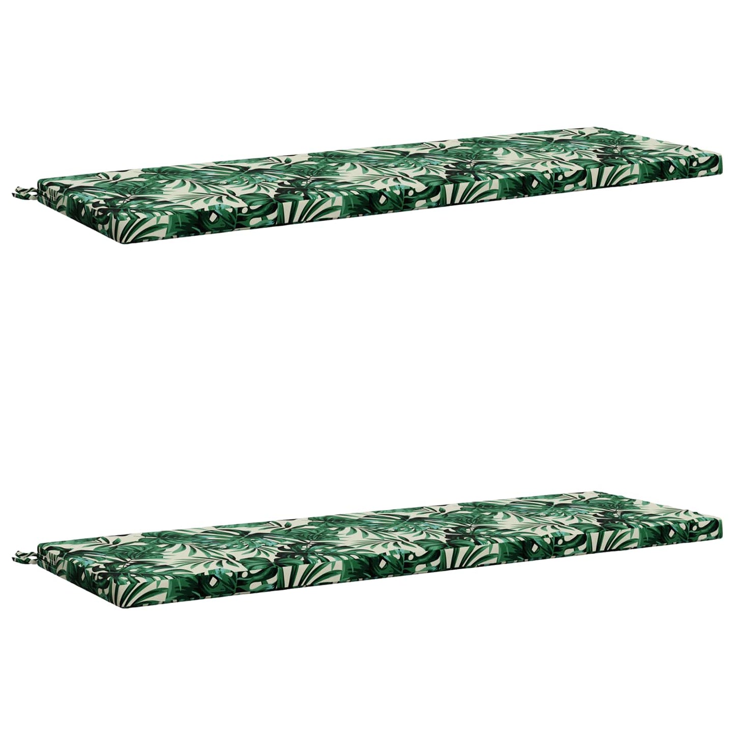 vidaXL 2-Piece Bench Cushions SOEST 2 pcs 100% Polyester Leaf Pattern