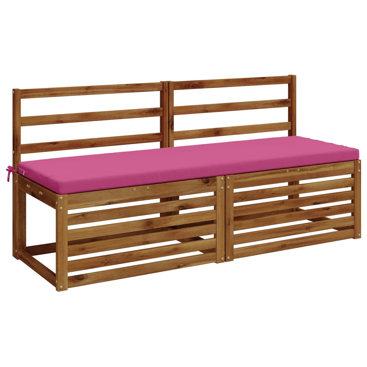 vidaXL 2-Piece Bench Cushions SOEST 2 pcs 100% Polyester Pink