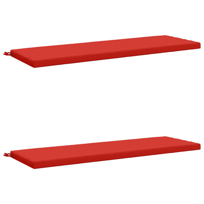 vidaXL 2-Piece Bench Cushions SOEST 2 pcs 100% Polyester Red
