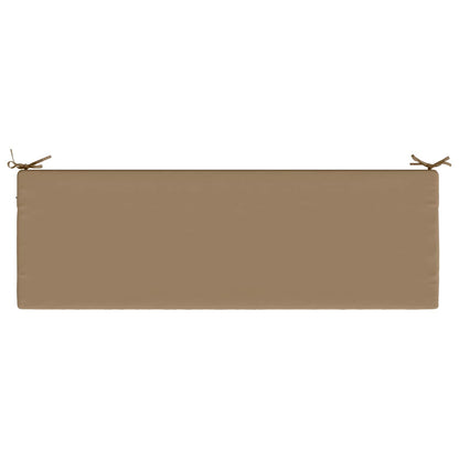 vidaXL 2-Piece Bench Cushions SOEST 2 pcs 100% Polyester Taupe