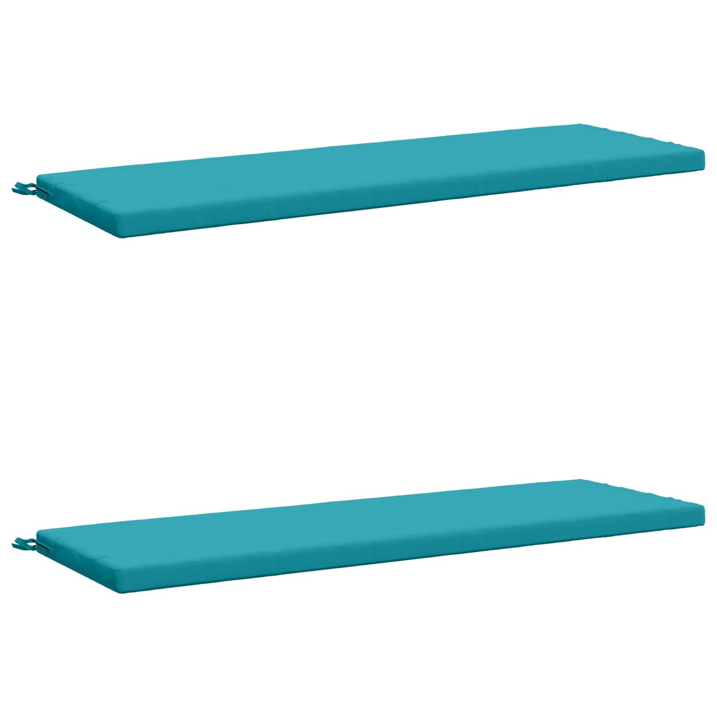 vidaXL 2-Piece Bench Cushions SOEST 2 pcs 100% Polyester Turquoise