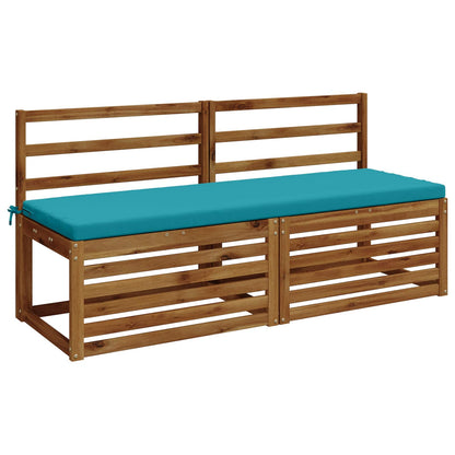 vidaXL 2-Piece Bench Cushions SOEST 2 pcs 100% Polyester Turquoise