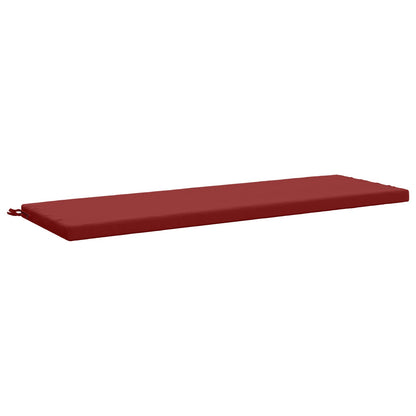 vidaXL Bench Cushion SOEST 100% Polyester Wine Red 140 x 50 x 5 cm