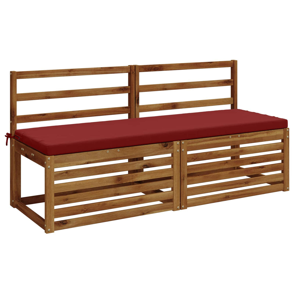 vidaXL 2-Piece Bench Cushions SOEST 2 pcs 100% Polyester Wine Red