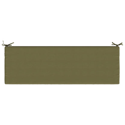 vidaXL 2-Piece Bench Cushions SOEST 2 pcs 100% Polyester Olive Green