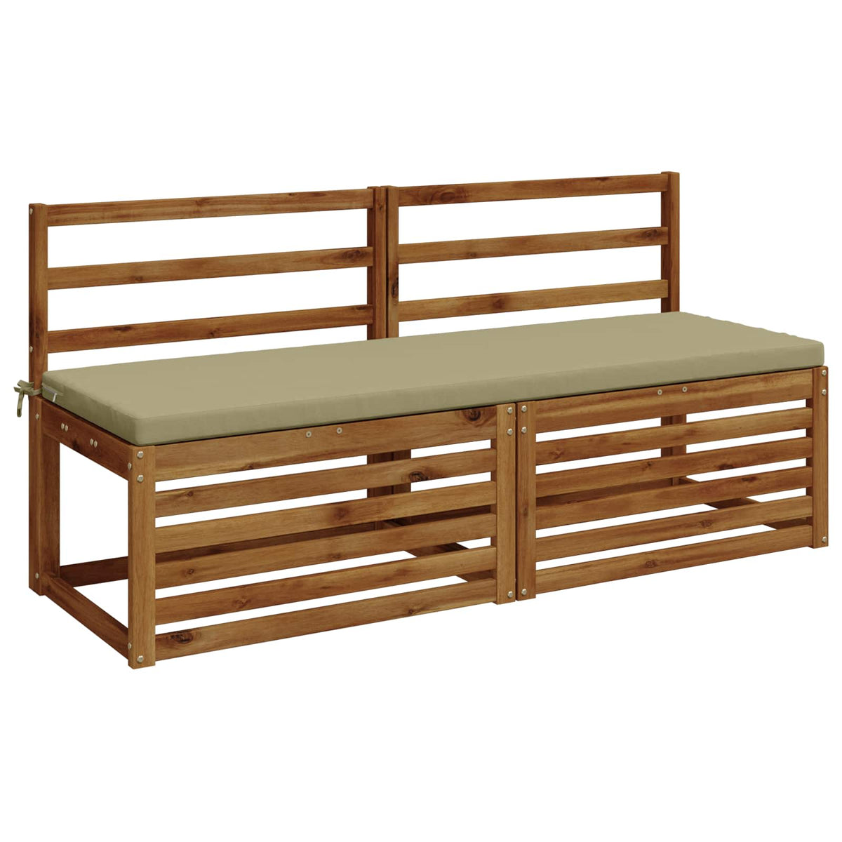 vidaXL 2-Piece Bench Cushions SOEST 2 pcs 100% Polyester Light Green