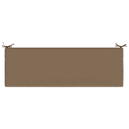 vidaXL 2-Piece Bench Cushions SOEST 2 pcs 100% Polyester Taupe