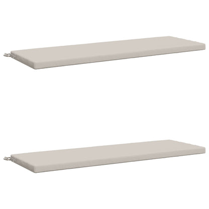 vidaXL 2-Piece Bench Cushions SOEST 2 pcs 100% Polyester White