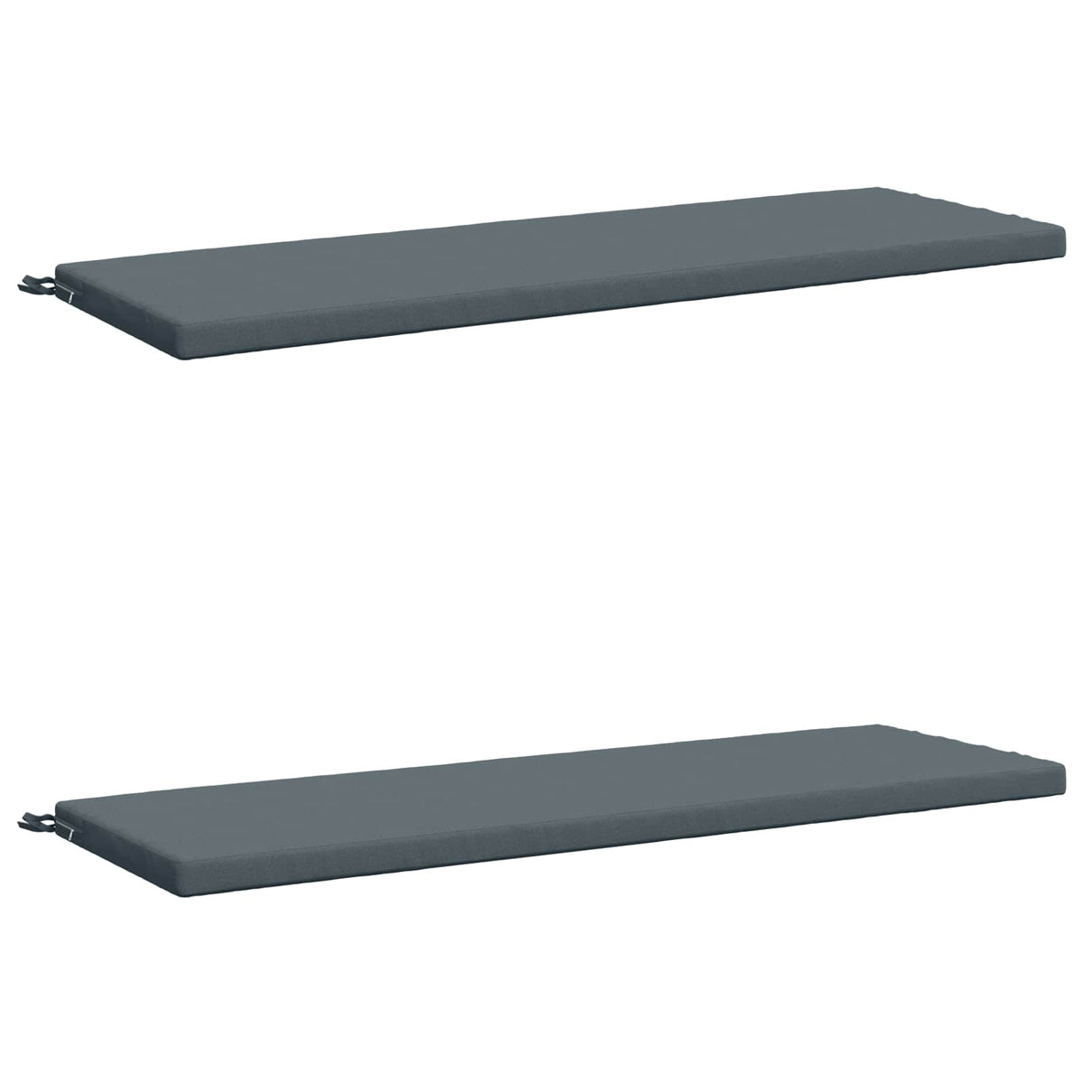 vidaXL Bench Cushions SOEST 2 pcs 100% Polyester Blue 150 x 50 x 5 cm