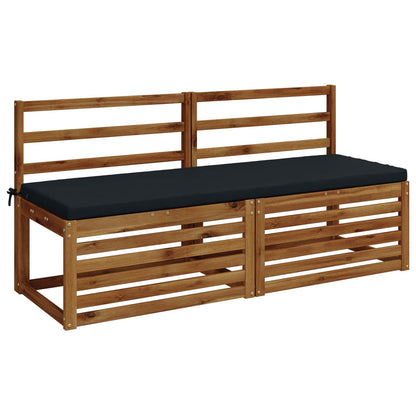 vidaXL 2-Piece Bench Cushions SOEST 2 pcs 100% Polyester Dark Blue